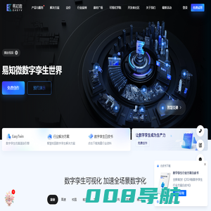 易知微-EasyV数字孪生|智慧城市园区工厂水利双碳|三维地图数据可视化大屏