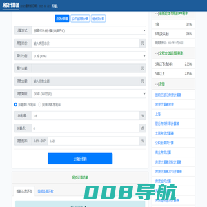房贷计算器 - 新版房贷计算器 - 在线房贷计算器明细月供查询(www.xjfkem.cn)