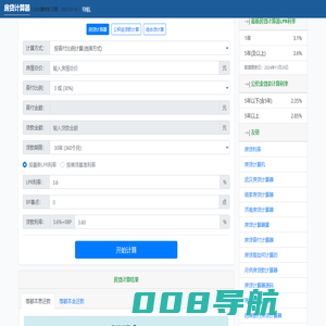 房贷计算器 - 新版房贷计算器 - 在线房贷计算器明细月供查询(fallf.cn)